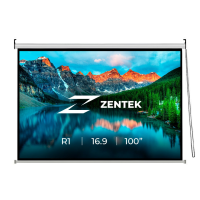 Экран рулонный  Zentek R1 100 дюймов 16 на 9 белый
